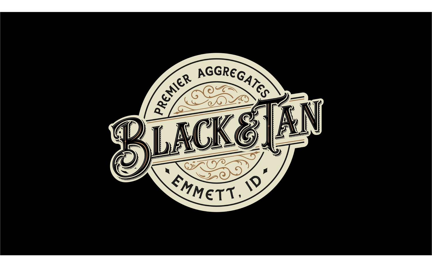 black and tan logo