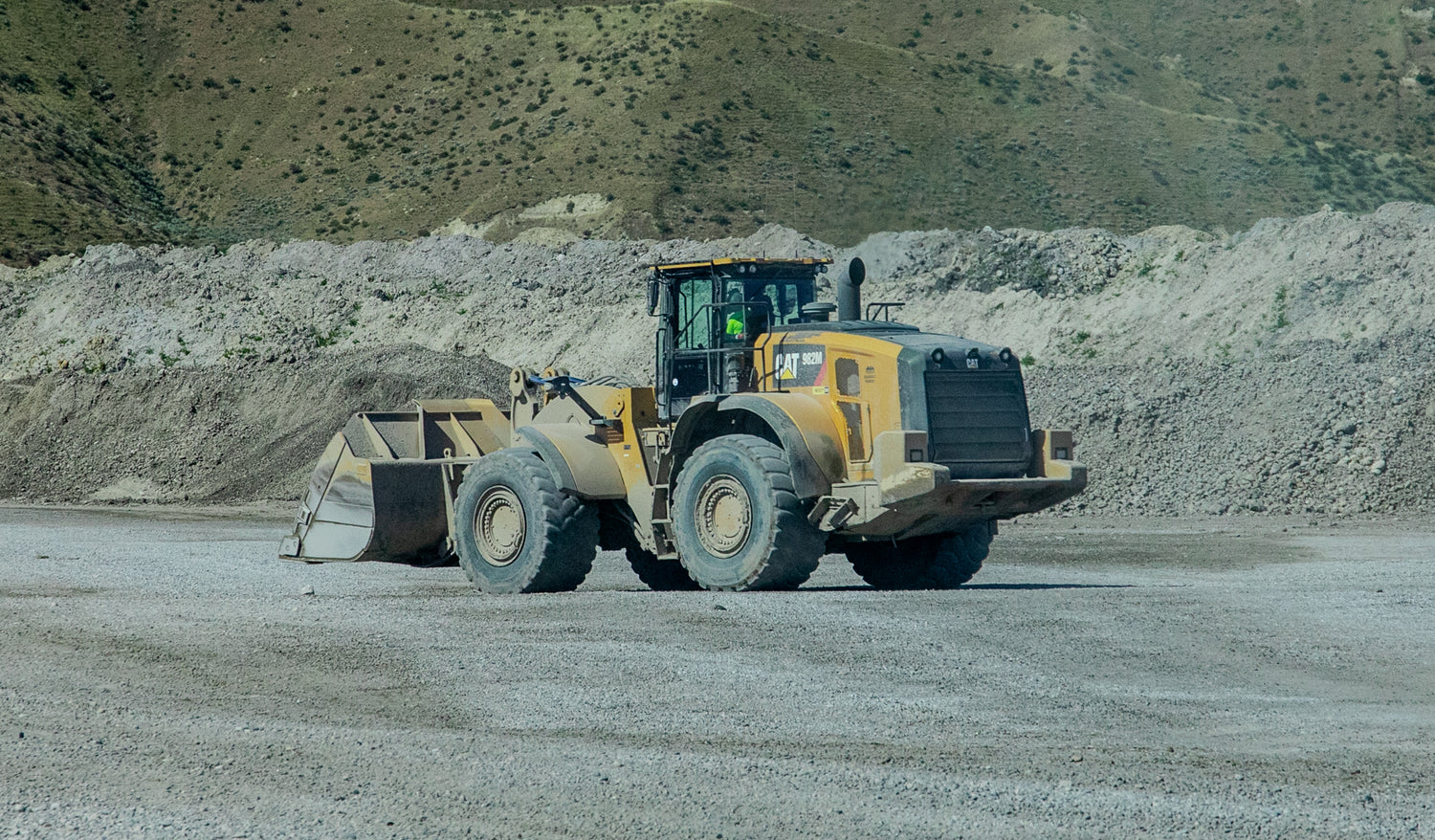 loading truck at a pit location