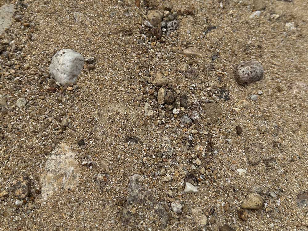 gravel and sand