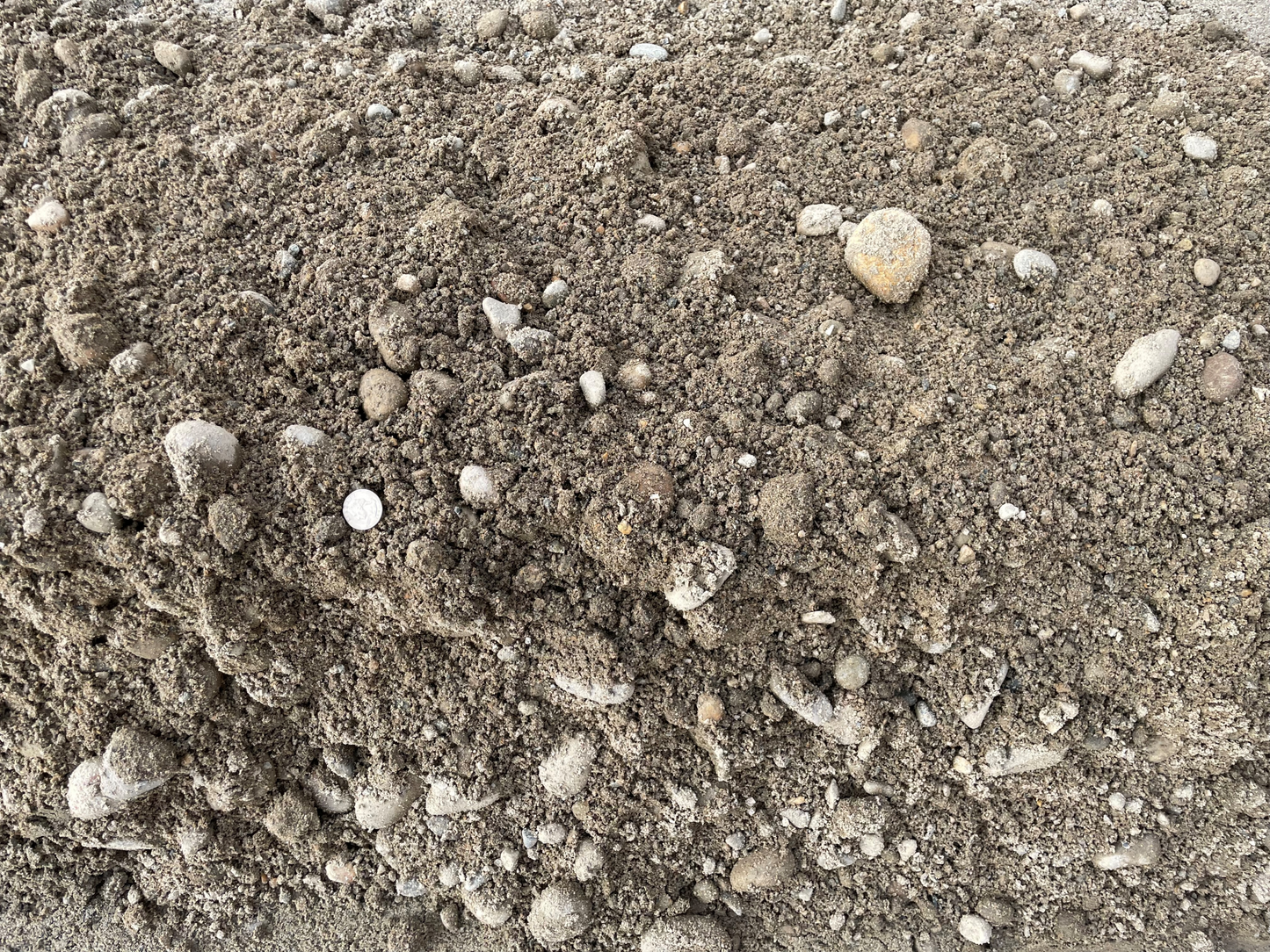 gravel and sand